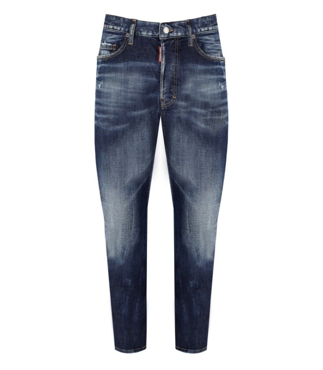 Shop Dsquared2 Bro Blue Jeans In Grey