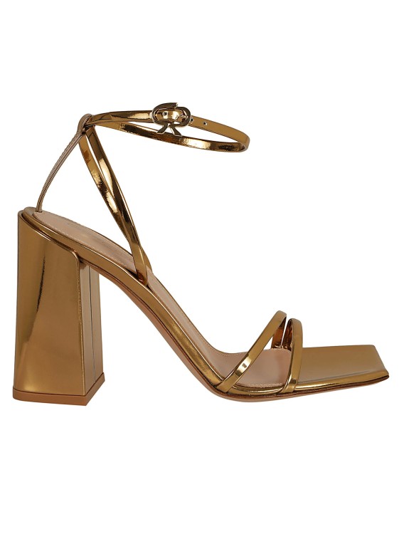 Shop Gianvito Rossi Meko Sandals In Gold