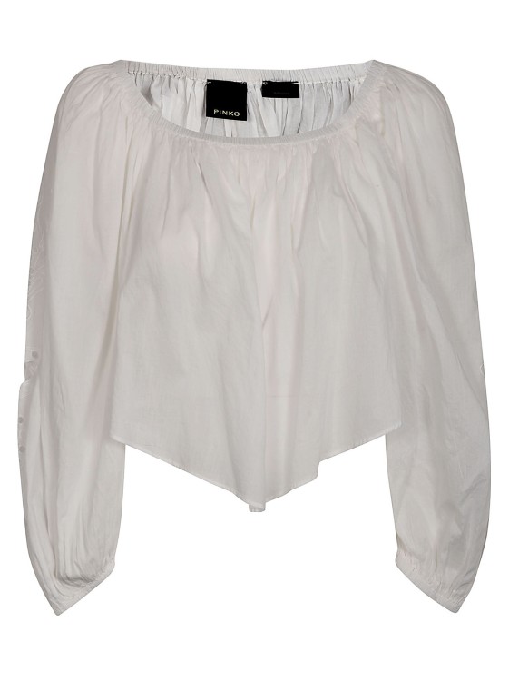 Shop Pinko White Cotton Broderie Anglaise Shirts