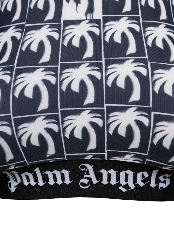 Palm Angels Gray Classic Sport Bra 'Melange Grey White' -  PWUE003F23FAB0020801
