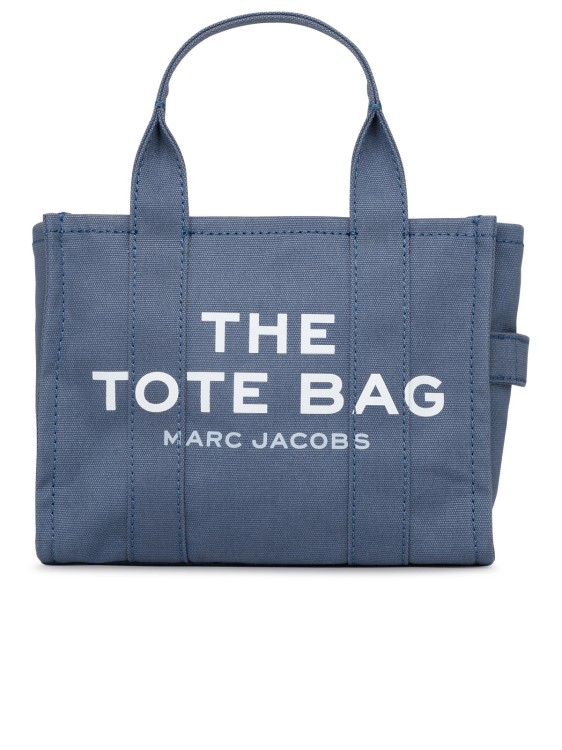 Shop Marc Jacobs (the) Cotton Mini Tote Bag In Blue