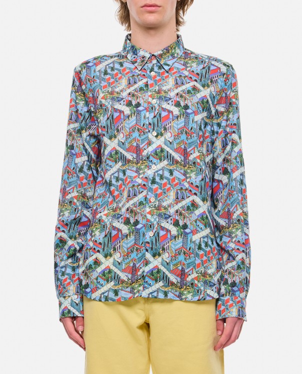 Shop Paul Smith Tailored Fit Shirt In Multicolor