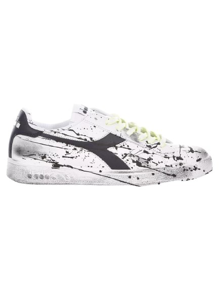 Diadora White/black Low Top Sneakers