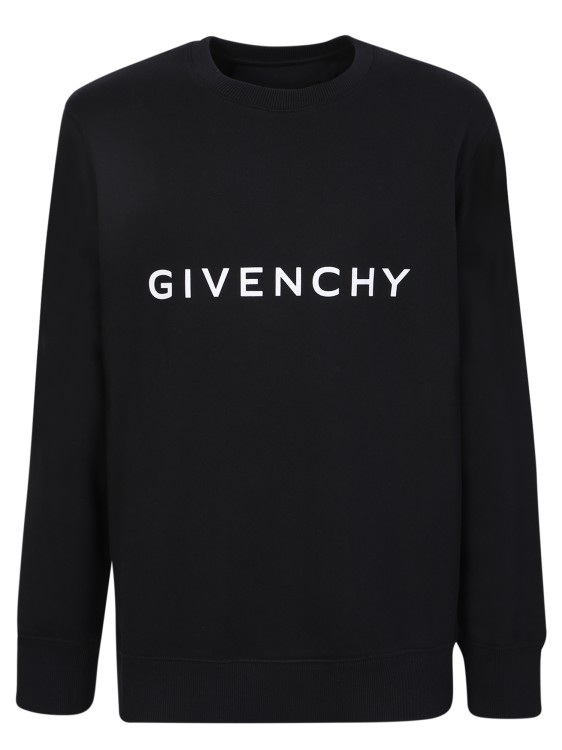 Givenchy Logo Cotton Sweatshirt In Negro