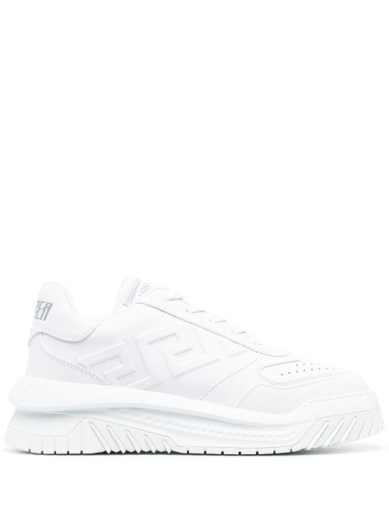Shop Versace Odissea Chunky-sole Sneakers In White