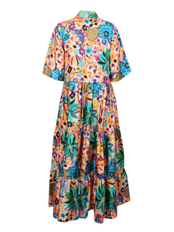 Shop La Doublej Multicoloured All Over Print Dress In Neutrals