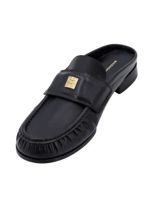 Shop Givenchy Leather Mule In Black