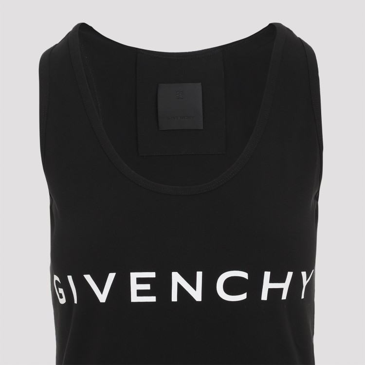 Shop Givenchy Black Cotton Tank Top