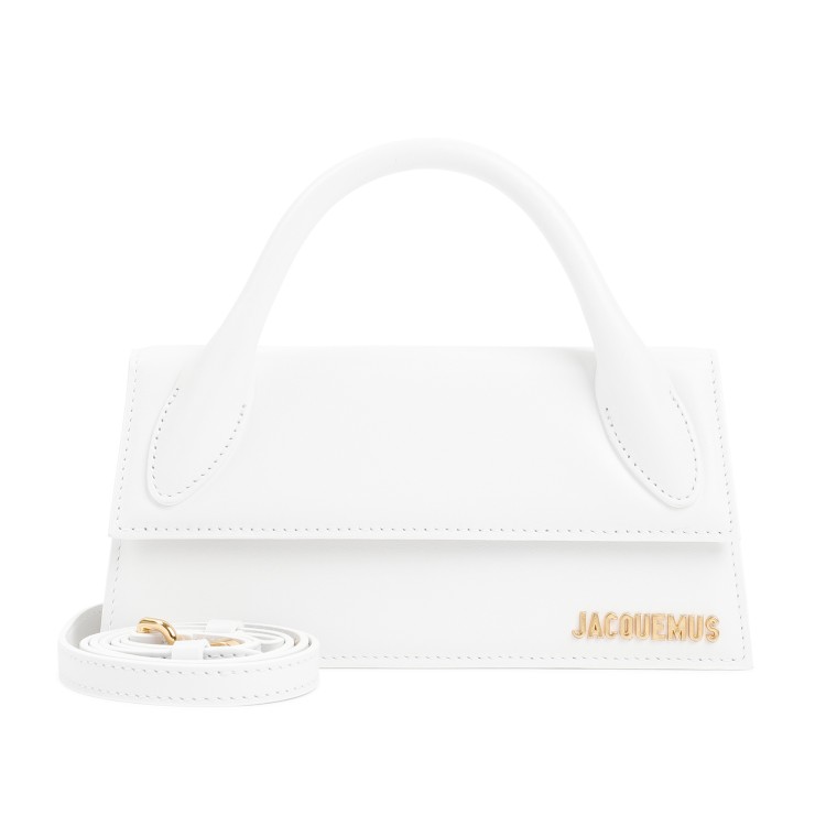 Jacquemus White Leather Le Chiquito Long Bag