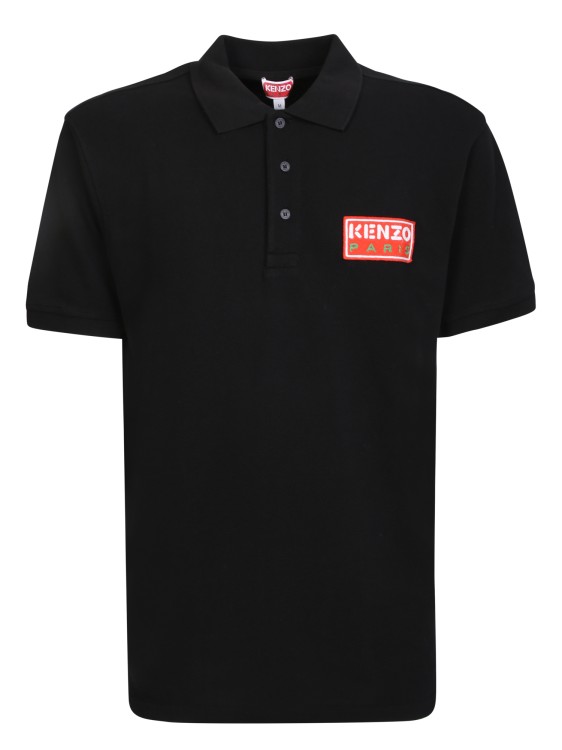 Shop Kenzo Organic Cotton Polo Shirt In Black