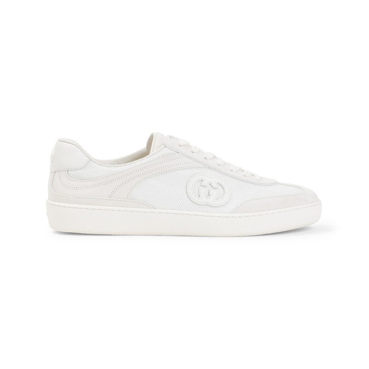 Gucci Interlocking G Low-top Sneakers In White