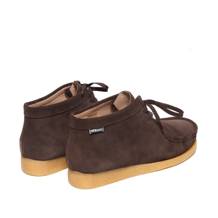 Sebago Koala Model Ankle Boot In Soft Brown Suede In Brown