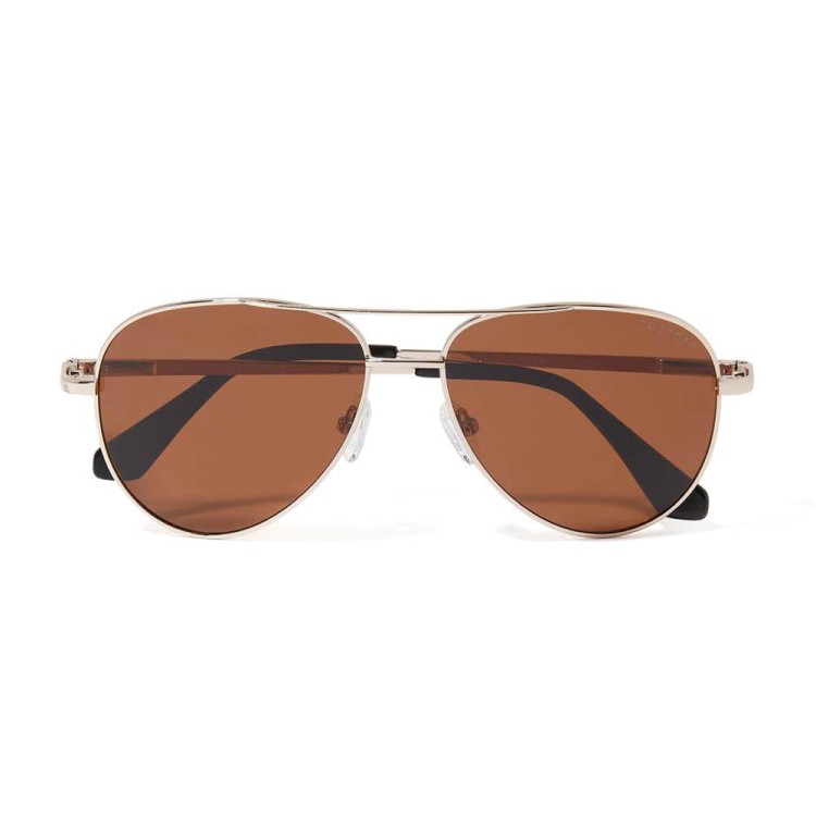 Roderer James Aviator Polarized Sunglasses - Rose Gold / Brown