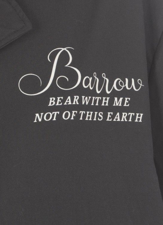Shop Barrow Logoed Shirt In Black