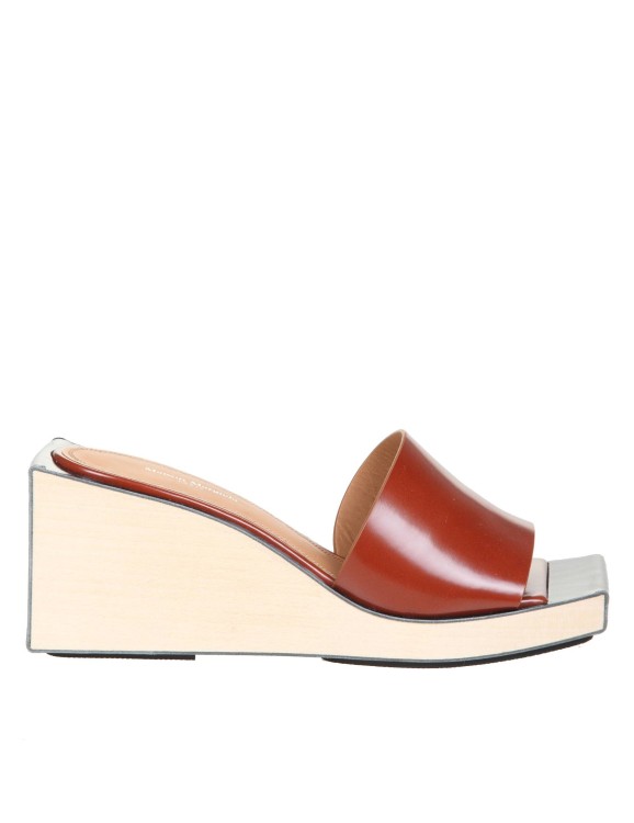 Maison Margiela Woman Sandals Brown Size 11 Soft Leather In Neutrals