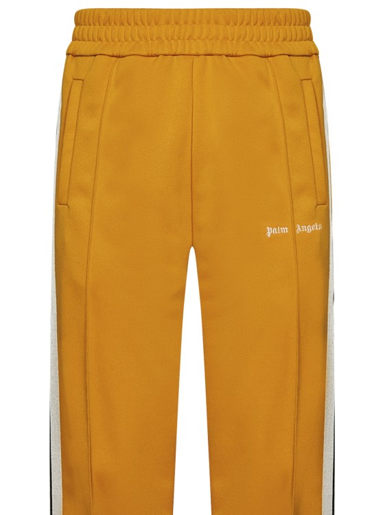Shop Palm Angels Orange Technical Fabric Track Trousers