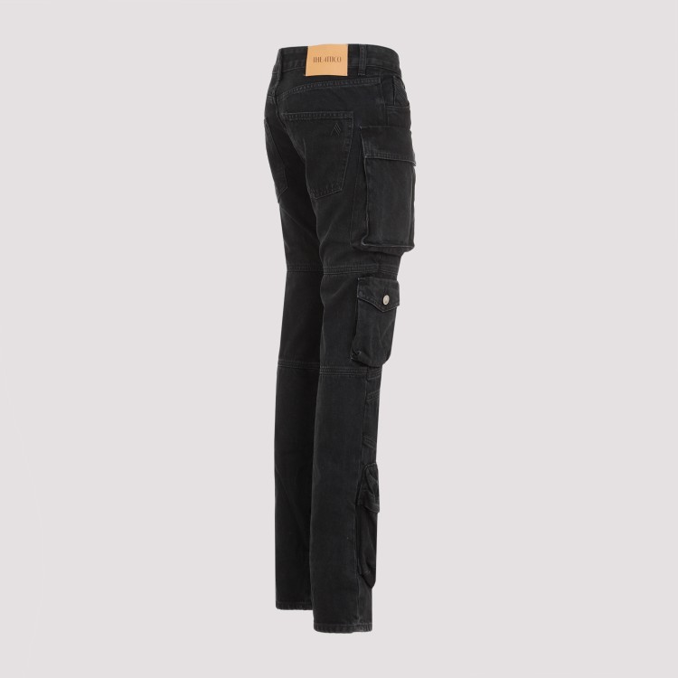 Attico Black Cotton Essie Jeans In Black