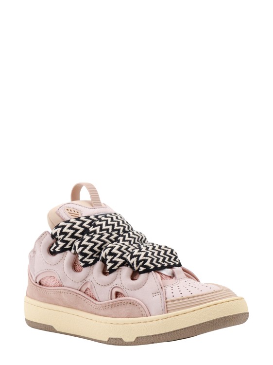 Shop Lanvin Suede And Mesh Sneakers In Neutrals