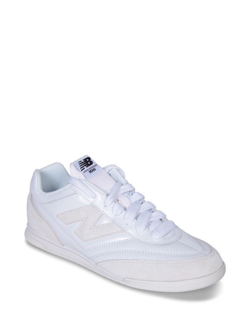 Shop Junya Watanabe White Lace-up Sneakers