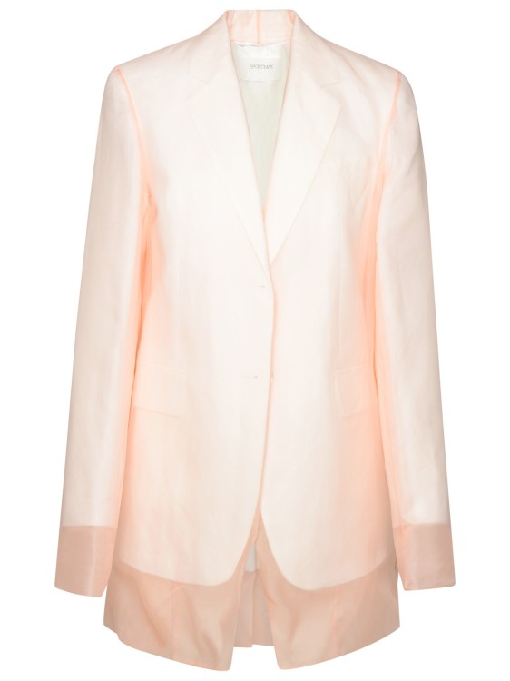 Shop Sportmax Acacia1234' White Silk Blazer In Neutrals