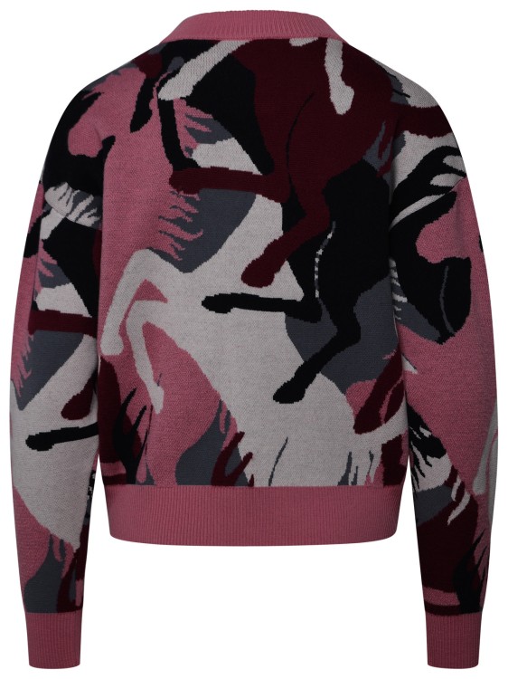 Shop Ferrari Pink Wool Sweater In Burgundy
