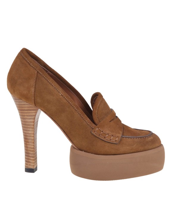 PALOMA BARCELÓ WALNUT COLOR SUEDE MABEL MOCCASIN