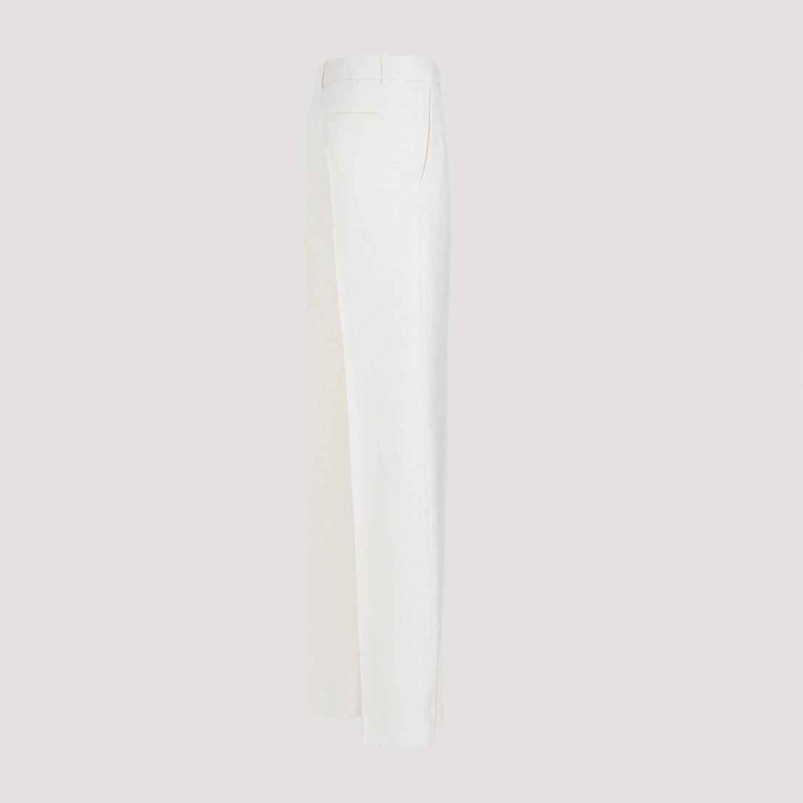 Valentino Crepe Pants In White