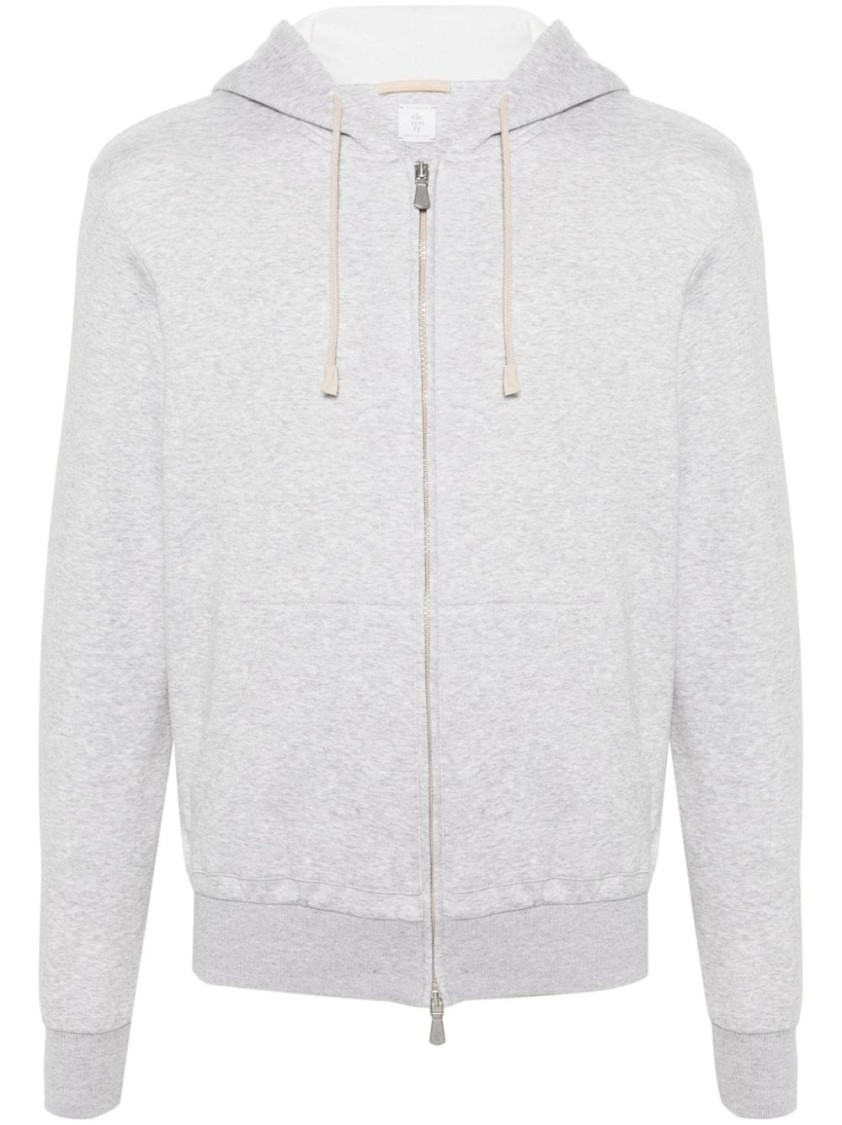 Eleventy Hoodie In Grey