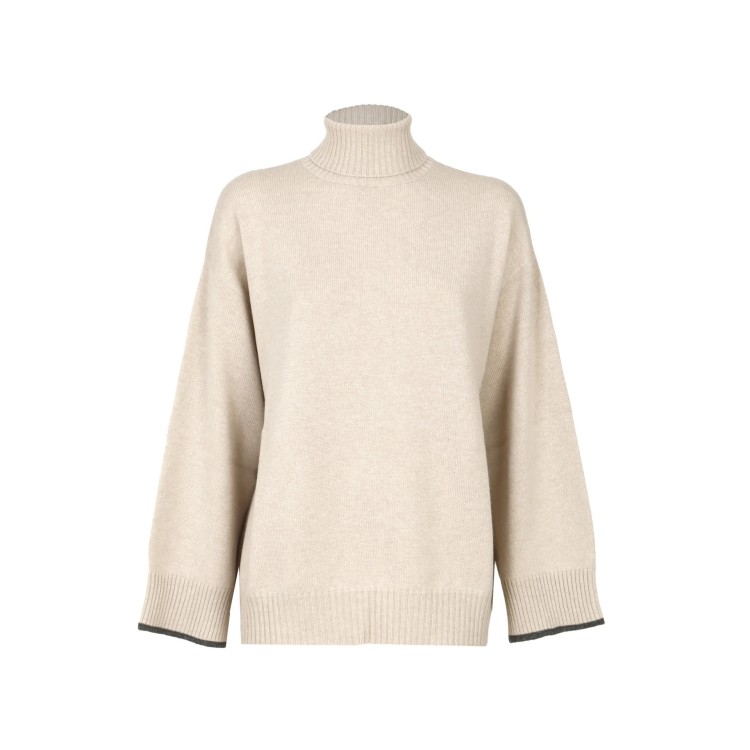 Brunello Cucinelli Cashmere Sweater In Neutrals