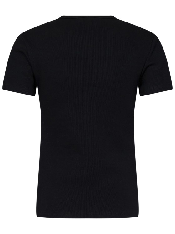 Shop Off-white Black Slim-fit T-shirt
