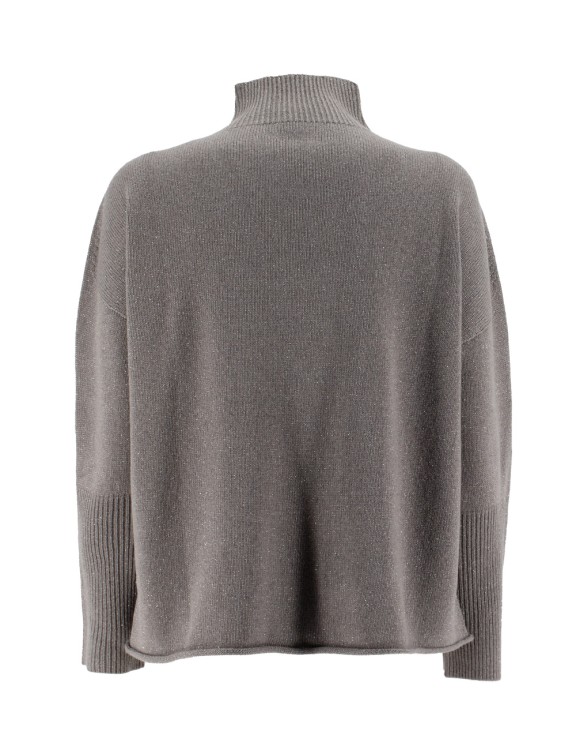Shop Le Tricot Perugia Taupe/grey Lx Sweater
