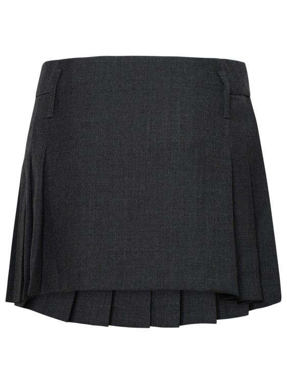 Shop Ambush Pleated Miniskirt In Black