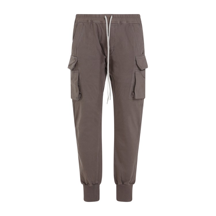 Shop Rick Owens Drkshdw Mastodon Cut Dust Cotton Pants In Grey