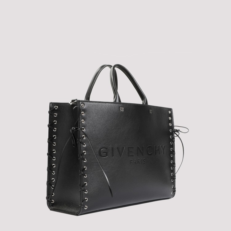 Shop Givenchy Medium Black Calf Leather Tote Bag