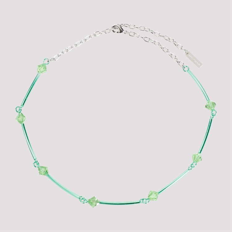 Shop Hugo Kreit Spark Chain Mint Brass Necklace In Not Applicable