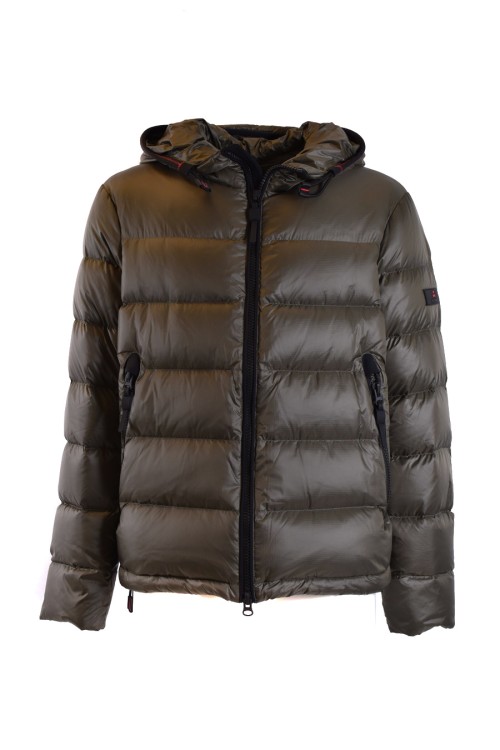 Peuterey Zip-up Padded Jacket In Green