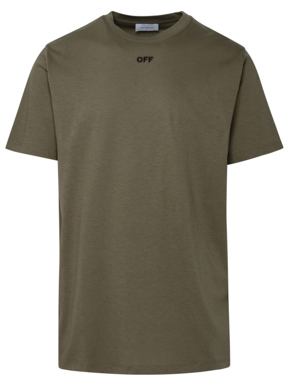 Shop Off-white T-shirt Off Stitch In Grey