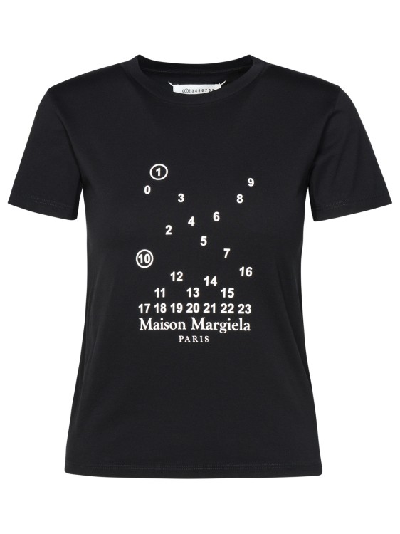 Maison Margiela T-shirt Stampa In Black