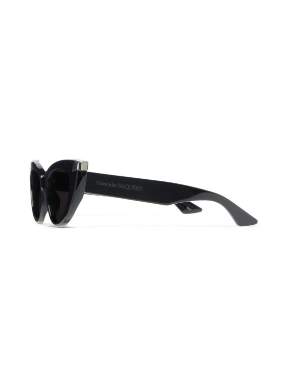 Shop Alexander Mcqueen Black Punk Rivet Sunglasses