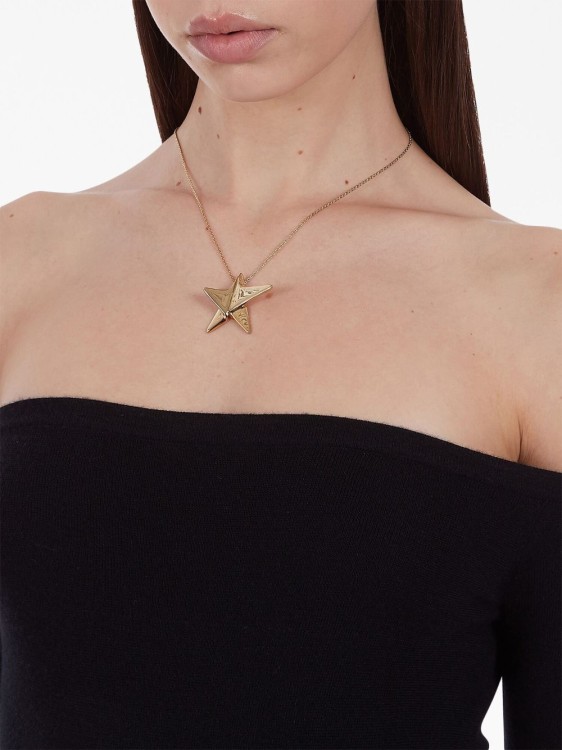 Shop Ferragamo Golden Star Necklace