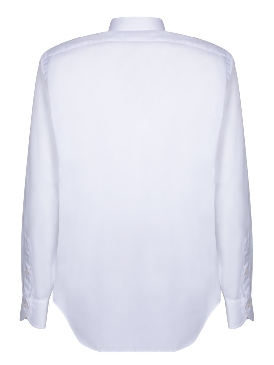 Shop Dell'oglio White Twill Shirt