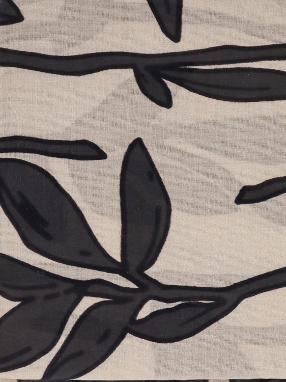 Shop Brunello Cucinelli Cotton Foulard With Floral Print In Grey