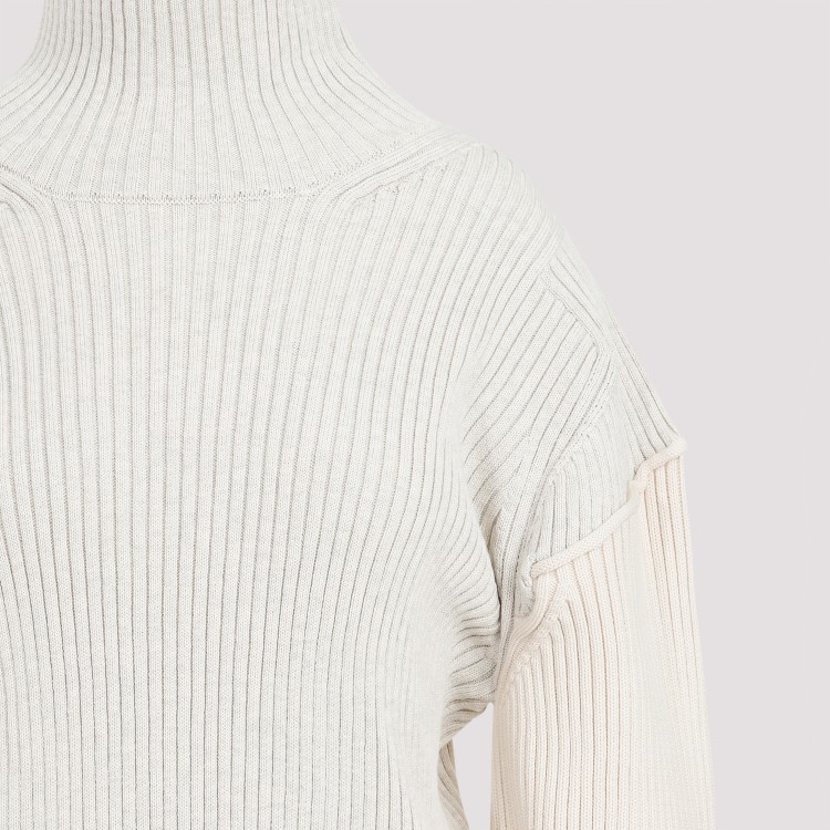 The Row Dua Ribbed Sweater In White