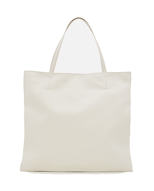 Shop Maeden Yumi Leather Tote Bag In White