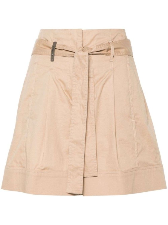 Shop Peserico Caramel Dart-detailing Shorts In Brown