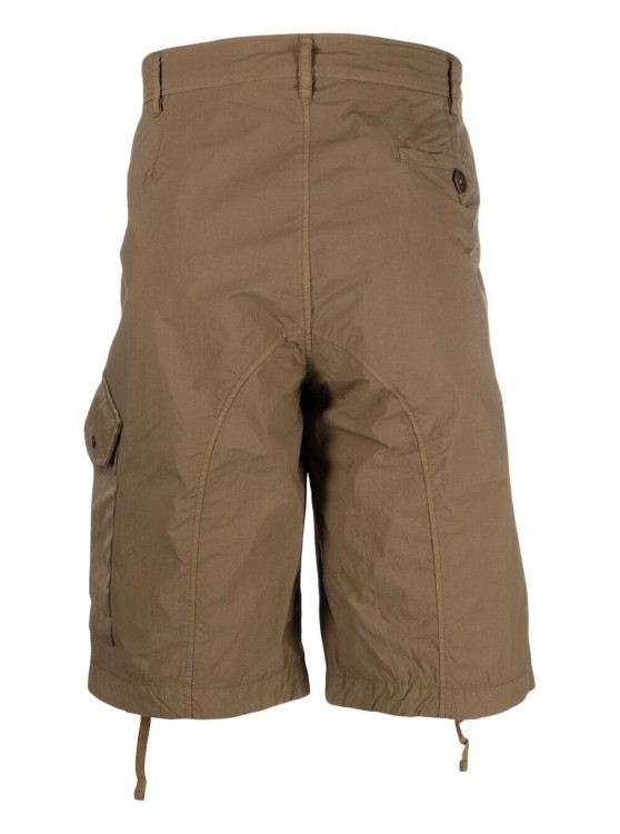 Shop Ten C Bermuda Shorts In Brown Cotton Blend