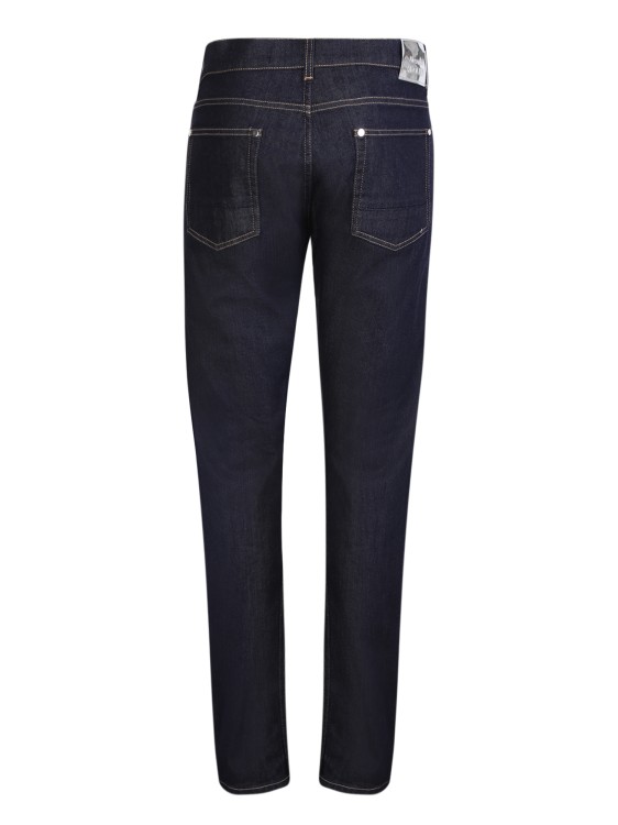 Shop Alexander Mcqueen Blue Straight-leg Jeans In Black