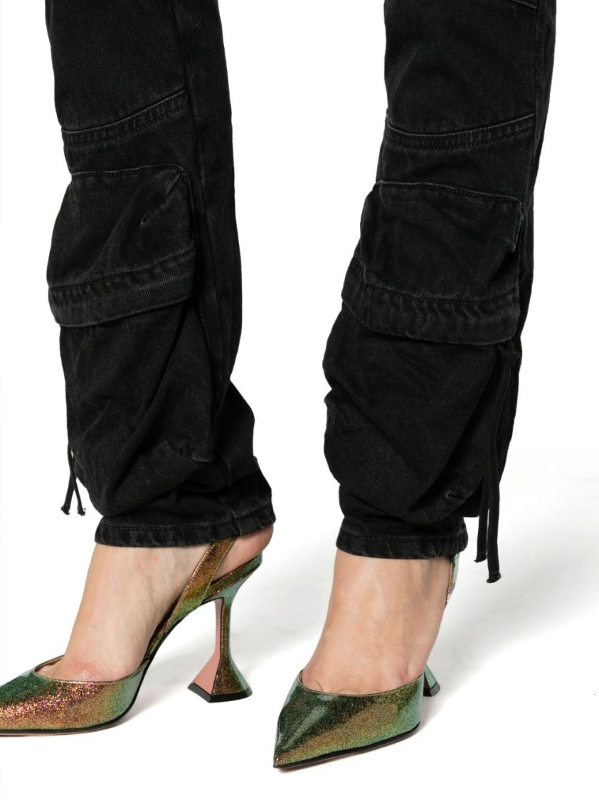 Shop Attico The  Black Denim Jeans