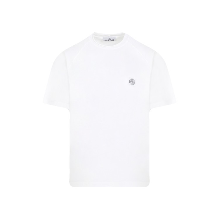 Stone Island White Cotton T-shirt