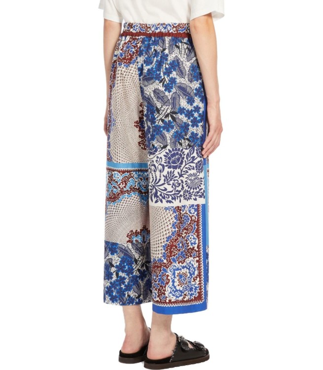 Shop Max Mara West Blue Trousers In Multicolor